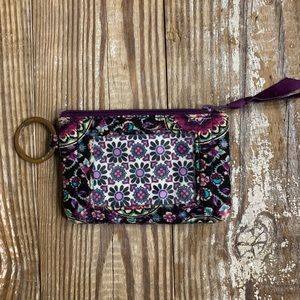 Vera Bradley ID zip case and lanyard